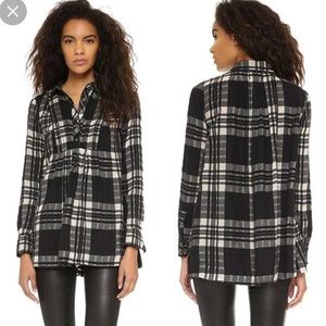 Free People Women’s Baby Blues Tunic Top Flannel